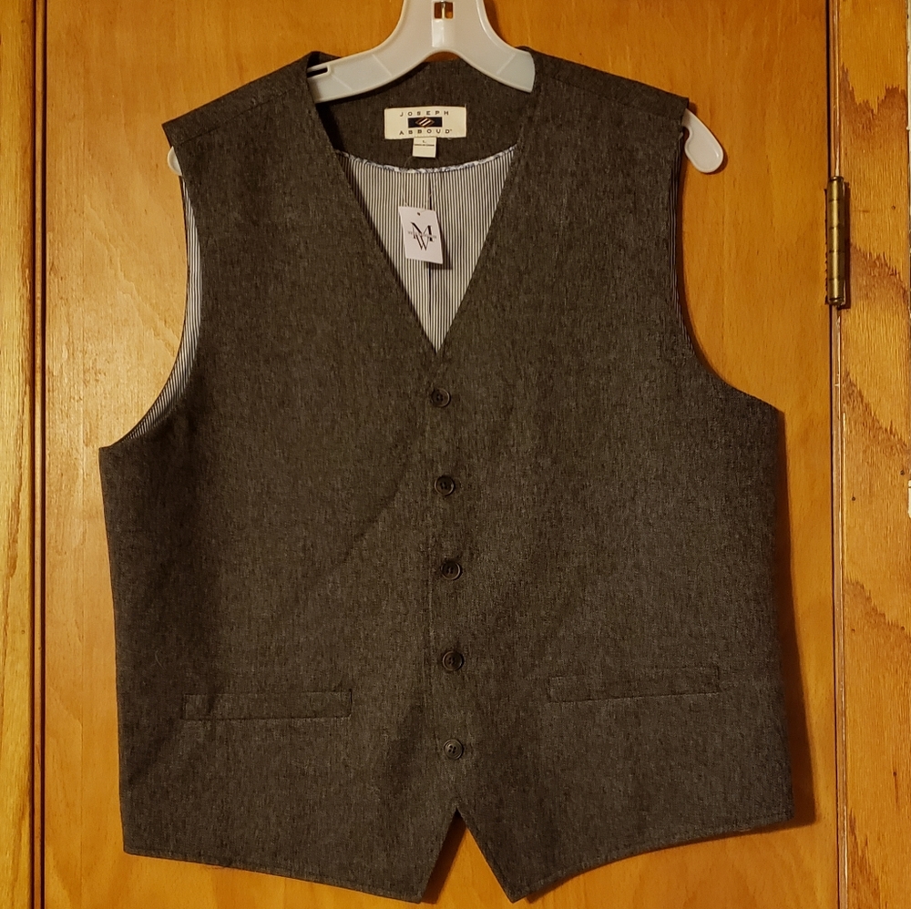 Brown Joseph Abboud Vest